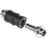 Alphacool ES Schnellverschluss BLH1A PushIn Set IG-IG, Connessione Nero (opaco)/cromo