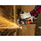 BLACK+DECKER Smerigliatrice angolare a batteria BCG720N, 18Volt Nero/Orange