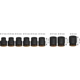Bosch Set di bussole a impatto PRO 3/4", 9 pezzi, chiave combinata   Nero