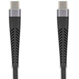 DeLOCK Cavo USB 2.0, connettore USB-C > connettore USB-C con protezione anti-piega estesa Nero