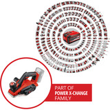 EINHELL Pialla a batteria Power X-Change TE-PL 18/82 Li-Solo, 18Volt, Aereo elettrico rosso/Nero