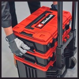 EINHELL Valigetta di sistema E-Case L, Cassetta portautensili Nero/rosso scuro