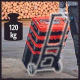 EINHELL Valigetta di sistema E-Case L, Cassetta portautensili Nero/rosso scuro