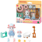 EPOCH Sylvanian Families - Set gioco bagno Topolini Marshmallow, Giochi di costruzione 