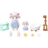 EPOCH Sylvanian Families - Set gioco bagno Topolini Marshmallow, Giochi di costruzione 