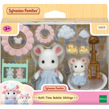EPOCH Sylvanian Families - Set gioco bagno Topolini Marshmallow, Giochi di costruzione 