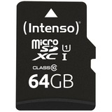 Intenso 3423490 memoria flash 64 GB MicroSDXC UHS-I Classe 10, Scheda di memoria 64 GB, MicroSDXC, Classe 10, UHS-I, 90 MB/s, Class 1 (U1)