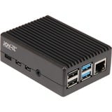 Joy-IT RB-AlucaseP4+08 Alloggi Nero, Housing Nero (opaco), Alloggi, Raspberry Pi, Raspberry Pi, Nero, Alluminio, 65 mm