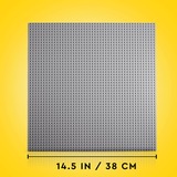 LEGO Classic Base grigia, Giochi di costruzione grigio, Set da costruzione, 4 anno/i, Plastica, 1 pz, 242 g