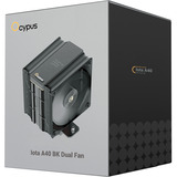 Ocypus Iota A40 Ventola Doppia, raffreddamento CPU  Nero