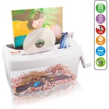 Peach PS300-21 distruggi documenti Triturazione incrociata 21,6 cm Trasparente, Bianco Triturazione incrociata, 21,6 cm, 3.5 x 40 mm, 4 L, 15 fogli, 1 fogli