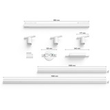 Philips Hue Perifo kit con 3 faretti spot, 1 barra luminosa, Lampada bianco, Philips Hue White and Color ambiance Perifo kit con 3 faretti spot, 1 barra luminosa, Faretto luminoso intelligente, Bluetooth/Zigbee, Bianco, LED, Metallo, Sintetico, Lampadina/e non sostituibile/i