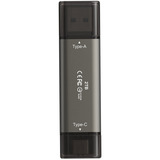 Team Group X2 MAX 2 TB, Chiavetta USB titanio/Nero