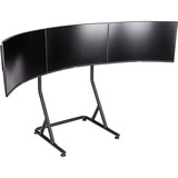 Thermaltake Supporto triplo per monitor nero, per cockpit simulatore di guida GR500, Base per monitor Nero