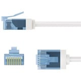 goobay Cavo patch ultraflessibile Cat.6a slim, U/UTP bianco