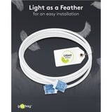 goobay Cavo patch ultraflessibile Cat.6a slim, U/UTP bianco