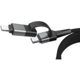 Ansmann Cavo di ricarica magnetico 4 in 1 Nero