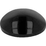 DeLOCK 18309 cuscinetto di protezione del pavimento per mobili 50 pz Rotondo, Supporto Nero, Nero, Elastomero Termoplastico (TPE), Rotondo, 1 cm, 3 mm, 50 pz