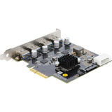 DeLOCK Scheda PCI-E x4 a 4 x USB-A 10 Gbps Doppio Canale, Scheda di interfaccia 