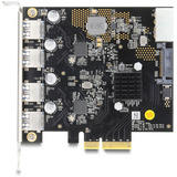 DeLOCK Scheda PCI-E x4 a 4 x USB-A 10 Gbps Doppio Canale, Scheda di interfaccia 