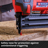 EINHELL Professional Akku-Nagler FIXETTO 18/50 N - Solo, 18Volt, Chiodatrice rosso/Nero