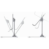 Inter-Tech Supporto per telefono cellulare e tablet MTS-200 titanio/grigio