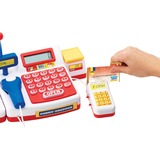 Simba Cassa del supermercato con scanner, Negozio bianco/Rosso