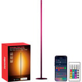 SwitchBot Lampada da terra smarte Stehlampe, Lampada a LED Nero