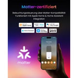 SwitchBot Lampada da terra smarte Stehlampe, Lampada a LED Nero