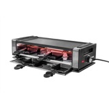 Unold 48760 griglia per raclette 8 persona(e) 1200 W Nero, Acciaio inox Nero/in acciaio inox, 8 persona(e), Plastica, Acciaio inox, 1 Fornello(i), Nero, Acciaio inox, Rettangolare, Temperatura