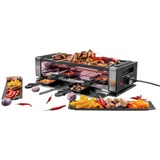 Unold 48760 griglia per raclette 8 persona(e) 1200 W Nero, Acciaio inox Nero/in acciaio inox, 8 persona(e), Plastica, Acciaio inox, 1 Fornello(i), Nero, Acciaio inox, Rettangolare, Temperatura