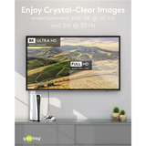 goobay Adattatore flessibile HDMI ad alta velocità Ultra, Cavo Nero/Oro