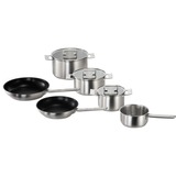 Bosch HEZ9SE060 set di pentole accaio, Nero, Acciaio inox, Ceramica, Induzione, Piastra sigillata, 9,05 kg, 230 x 390 x 590 mm, 10 kg