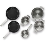 Bosch HEZ9SE060 set di pentole accaio, Nero, Acciaio inox, Ceramica, Induzione, Piastra sigillata, 9,05 kg, 230 x 390 x 590 mm, 10 kg
