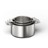 Bosch HEZ9SE060 set di pentole accaio, Nero, Acciaio inox, Ceramica, Induzione, Piastra sigillata, 9,05 kg, 230 x 390 x 590 mm, 10 kg