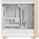 Fractal Design Summit Chalk White TG Clear Tint, Chassis Tower bianco/legno