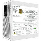 GIGABYTE GP-UD1000GM PG5 V2 ICE, Alimentatore PC bianco