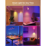Govee Lampadina Intelligente RGBWW GU10, Lampada a LED Lampadina intelligente, Wi-Fi/Bluetooth, Bianco, LED, GU10, Multi