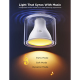 Govee Lampadina Intelligente RGBWW GU10, Lampada a LED Lampadina intelligente, Wi-Fi/Bluetooth, Bianco, LED, GU10, Multi