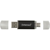 Intenso 3539491 unità flash USB 128 GB USB Type-A / USB Type-C 3.2 Gen 1 (3.1 Gen 1) Antracite, Chiavetta USB antracite/trasparente, 128 GB, USB Type-A / USB Type-C, 3.2 Gen 1 (3.1 Gen 1), 70 MB/s, Cuffia, Antracite