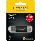 Intenso 3539491 unità flash USB 128 GB USB Type-A / USB Type-C 3.2 Gen 1 (3.1 Gen 1) Antracite, Chiavetta USB antracite/trasparente, 128 GB, USB Type-A / USB Type-C, 3.2 Gen 1 (3.1 Gen 1), 70 MB/s, Cuffia, Antracite