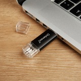 Intenso 3539491 unità flash USB 128 GB USB Type-A / USB Type-C 3.2 Gen 1 (3.1 Gen 1) Antracite, Chiavetta USB antracite/trasparente, 128 GB, USB Type-A / USB Type-C, 3.2 Gen 1 (3.1 Gen 1), 70 MB/s, Cuffia, Antracite