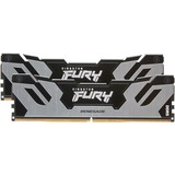 Kingston FURY FURY 32GB 8000MT/s DDR5 CL38 DIMM (Kit da 2) Renegade Silver XMP, Memoria Nero, 32 GB, 2 x 16 GB, DDR5, 288-pin DIMM