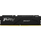 Kingston FURY FURY Beast 8 GB 6000 MT/s DDR5 CL36 DIMM Black EXPO, Memoria Nero, 8 GB, 1 x 8 GB, DDR5, 288-pin DIMM