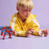 LEGO | Marvel 76308 Mech di Spider-Man Contro Anti-Venom, Action Figure Giocattolo Snodabile con 2 Minifigure per Bambini 6+, Giochi di costruzione Action Figure Giocattolo Snodabile con 2 Minifigure per Bambini 6+, Set da costruzione, 6 anno/i, Plastica, 107 pz, 139 g