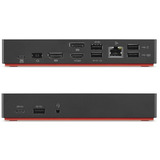 Lenovo ThinkPad USB-C Dockingstation Generalüberholt, Docking station Nero