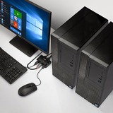 Lindy 42344 switch per keyboard-video-mouse (kvm) Montaggio rack Nero, Switch KVM Nero, 4096 x 2160 Pixel, 4K Ultra HD, Montaggio rack, Nero