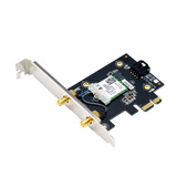 ASUS PCE-BE6500, Adattatore Wi-Fi Interno, Wireless, PCI Express, WLAN / Bluetooth, 2882 Mbit/s, Nero, Acciaio inox