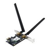 ASUS PCE-BE6500, Adattatore Wi-Fi Interno, Wireless, PCI Express, WLAN / Bluetooth, 2882 Mbit/s, Nero, Acciaio inox