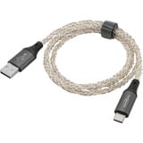 Ansmann Cavo USB-A a USB Tipo-C Nero/trasparente